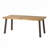 Anes Rectangular with Iron Base Dining Table