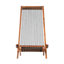 Chaise de patio pliante en bois