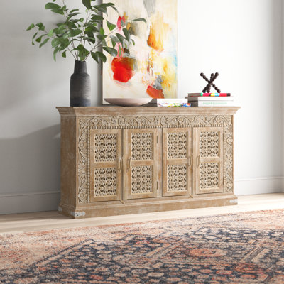 Vasquez 76 " W Mango Solid Wood Sideboard