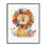  «Rainbow Blooms Lion», estampe numérique par LSR Design Studio