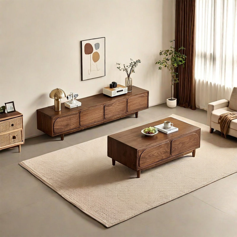 Table basse tout en bois massif
