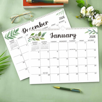 English Calendar Coil Wall Calendar