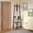 Metal Coat Rack with 8 Hooks, Storage Shelves & Basket for Entryway or Hallway-500112901