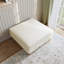 Repose-pieds carré rembourré en velours côtelé Seemab-99538311
