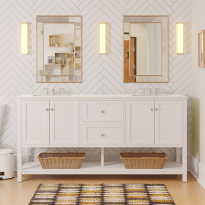 Ensemble de meuble-lavabo double 72 po Binne
