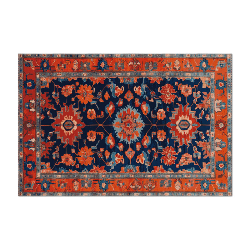Tapis d'intérieur et d'extérieur mauve Tabriz, Rectangle 9 pi x 12 pi