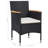  Dining Set Black, Brown, Cream