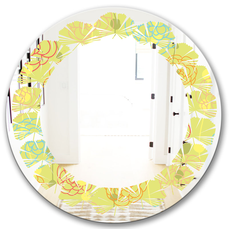 Miroir mural sans cadre Leaves, 31,5 po x 31,5 po