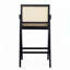Tabouret de bar avec siège canne-1244445241