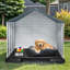 Niche pour chien en plastique avec évents et conception surélevée-1268960293-1268960295