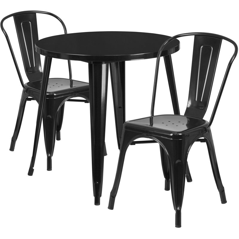 Ensemble bistro Brinson, Noir, 17.5"