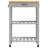 vidaXL Kitchen Trolley MONZA 23.6"x15.7"x34.8" Solid Wood Pine-752268434-781294832-781294845