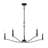 Alexander-John 5 - Light Candle Style Classic Chandelier in Matte Black-1180330943