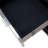 Corleo 1-Drawer Accent Table In Polished Stainless Steel
