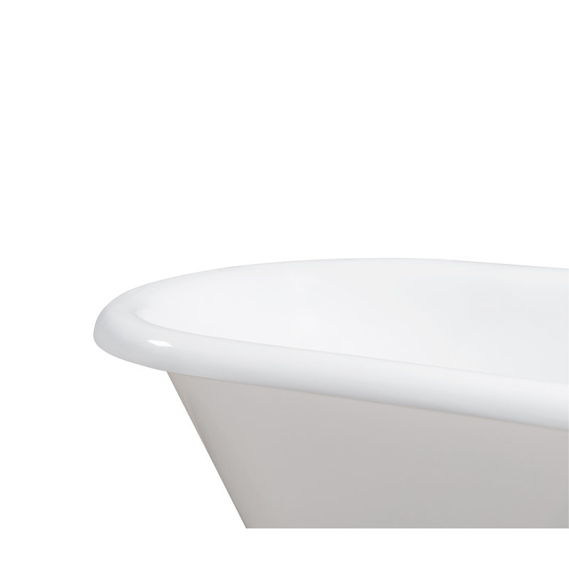 Baignoire de trempage sur pattes 48 "Streamline, Chrome poli, Chrome poli