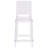 Imca Counter Stool with Square Back in Transparent Crystal - Wedding Chairs-890768354