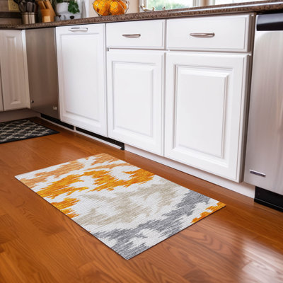 Tapis intérieur / extérieur lavable à la machine intérieur / extérieur ACN746 1 pi 8 po x 2 pi 6 po Ceajay