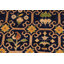 Tapis unique noir / brun clair de 9 pi x 12 pi des années 2000 par Arshs Fine Rugs