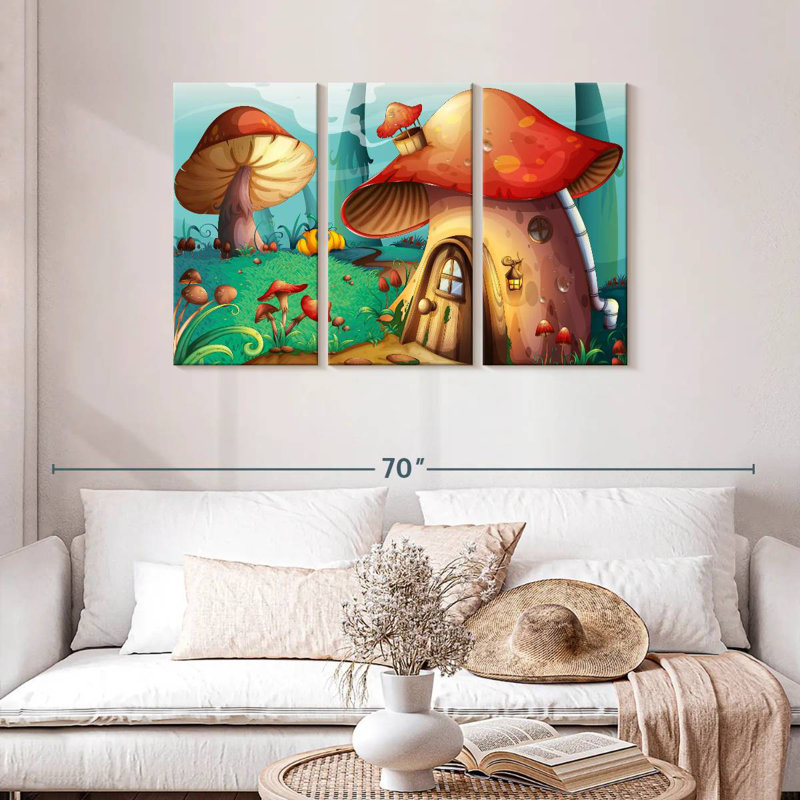 Ashelle Mushroom House, 28" H x 45" W