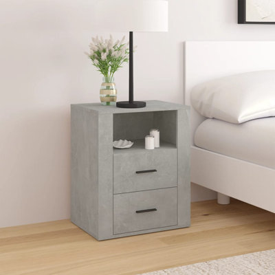 Jannika 50cm W Manufactured Wood Bedside Table
