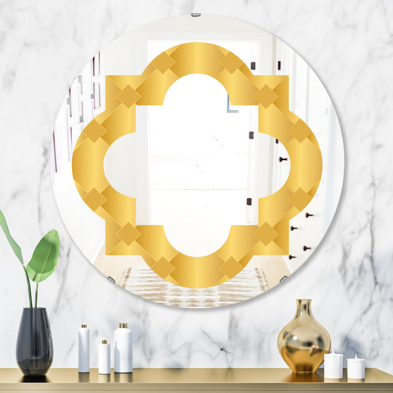 Miroir mural Quatrefoil, H 23,6 po x l 23,6 po