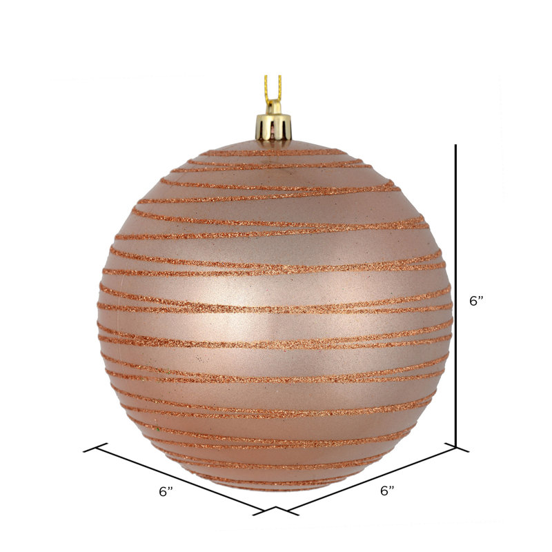 Ornement boule de bonbon, Or rose
