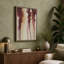 Burgundy Descent Minimalist 1 Piece Wrapped Canvas Wall Art-1011593158-1011593157