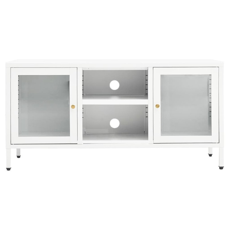 Graue Unfinished TV Stand for TVs up to 32", White