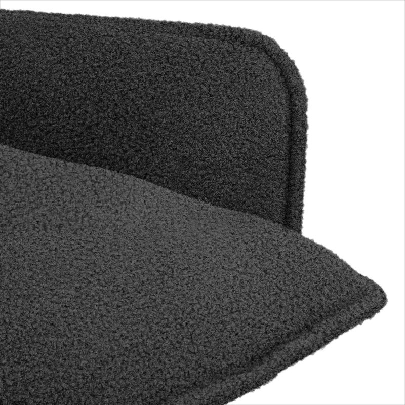 Upholstered Armchair, Dark Grey