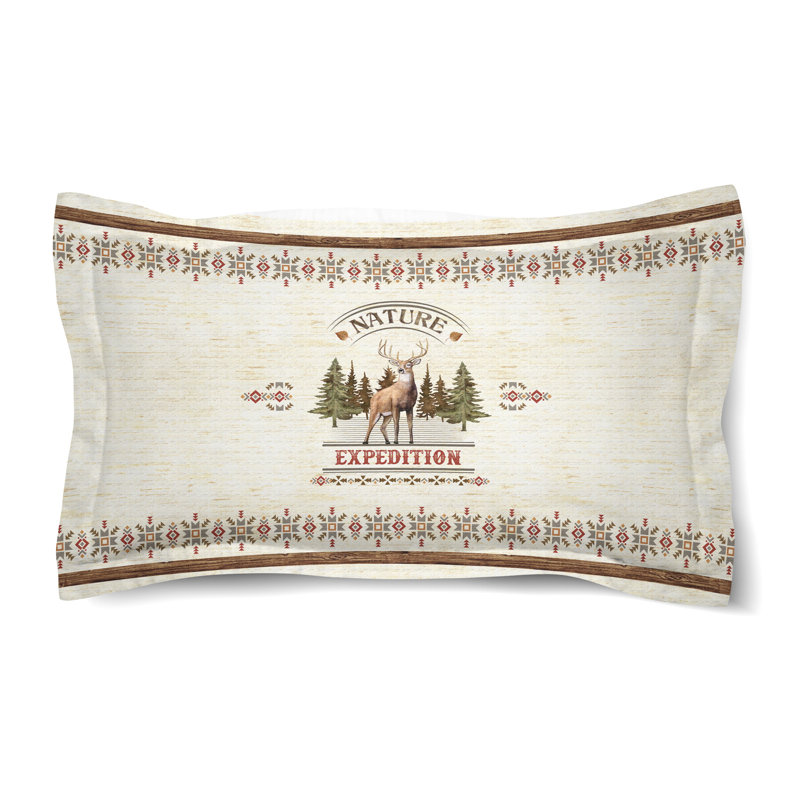 Natures Expedition Microfiber / Microsuede Pillow Sham, King