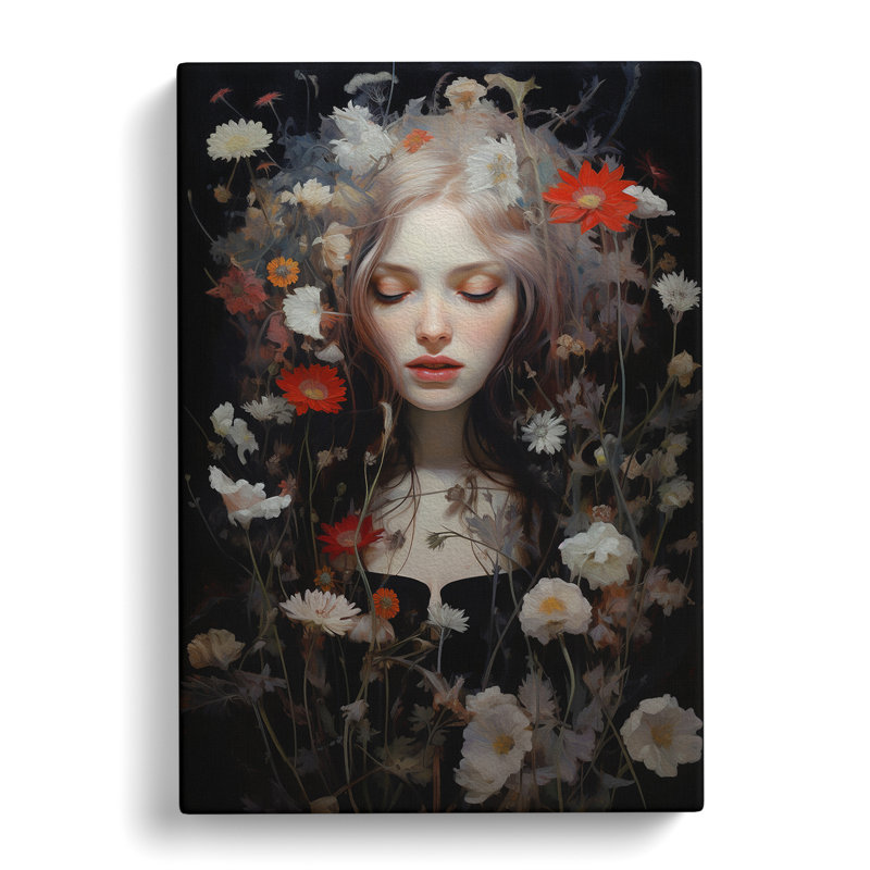 Wildflowers Gothic - No Frame Print, 50cm H x 35cm W x 3cm D