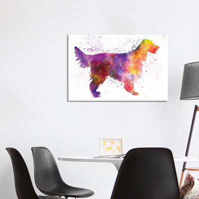 " Irish Red Setter In Watercolor " by Paul Rommer Painting Print