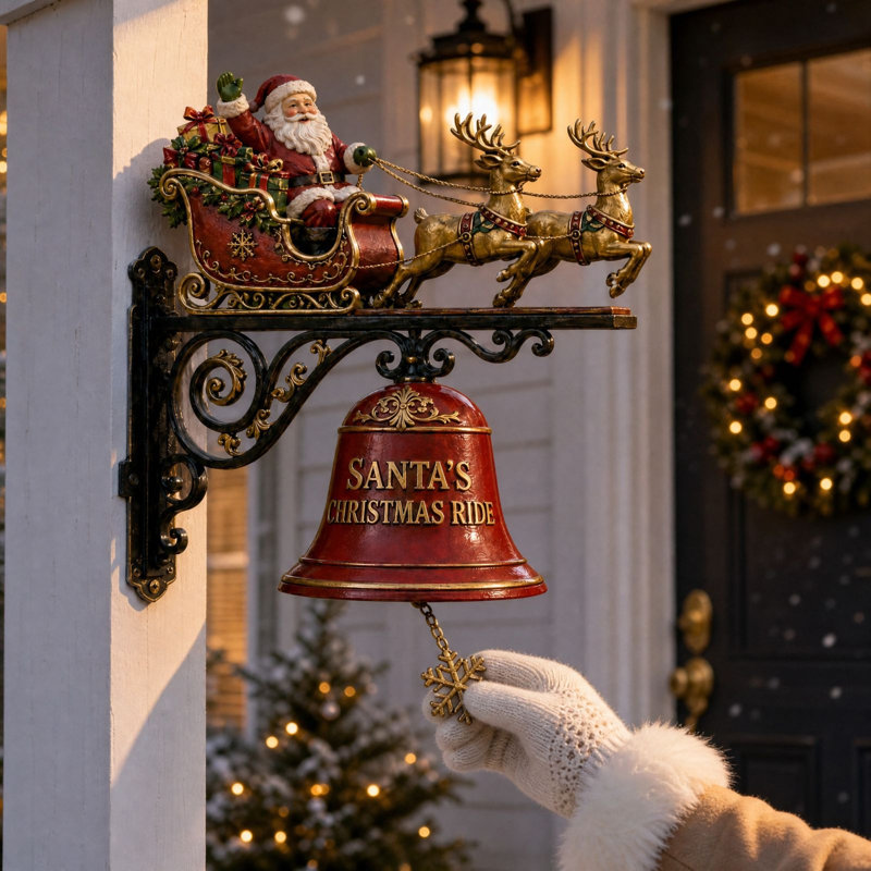 Décorations de Noël, Père Noël, sonnette décorative