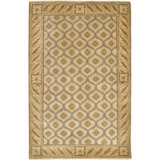 Aadi Hand Knotted Wool Tan/Gray Area Rug