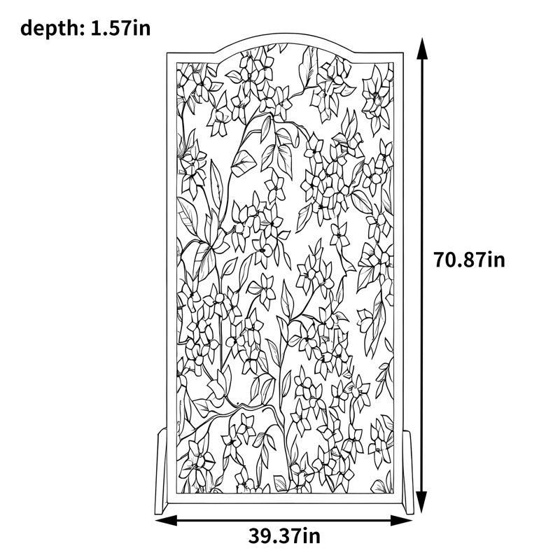 Getz, H 70,87 po x l 39,37 po x P 1,57 po, Blanc
