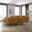 91" Howell Genuine Leather Sectional Mid-Century Modern L-Shaped Sofa with Chaise-245968414