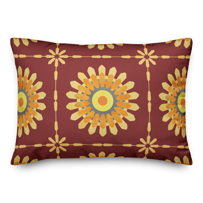  Coussin décoratif floral intérieur / extérieur en polyester