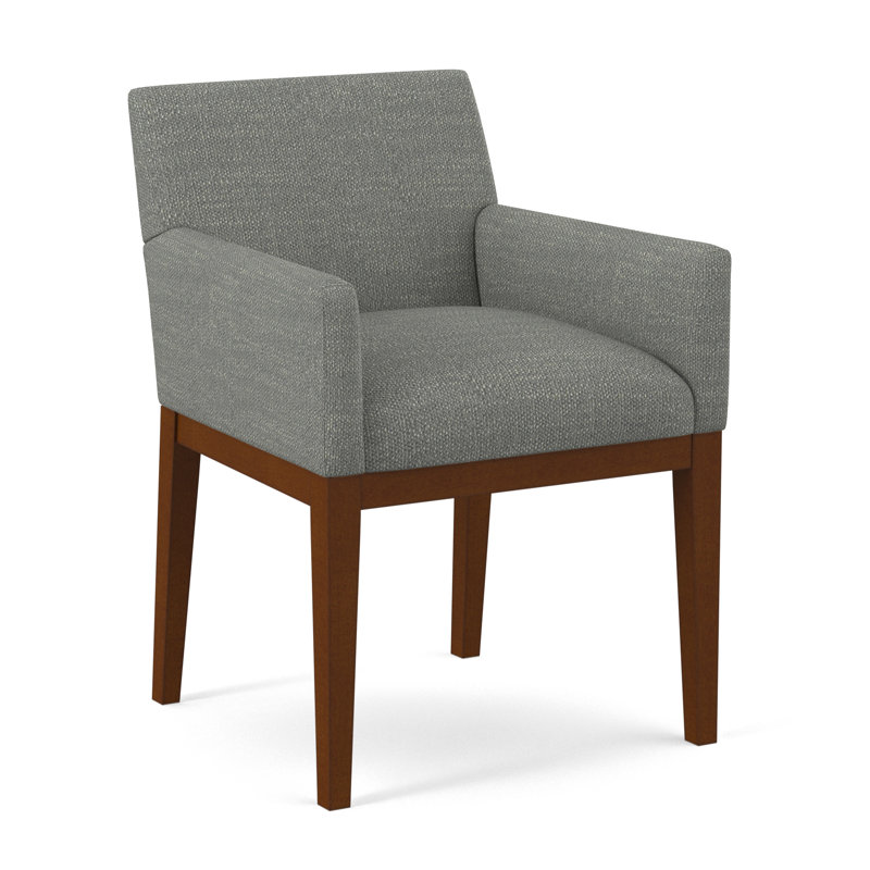 Upholstered Arm Chair, Evolution Smokey, English Saddle