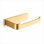 Greta - Solid Brushed Brass Minimalist Toilet Roll Holder