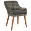 Ensemble de salle à manger de jardin avec coussin 3 pièces vidaXL-1854290571