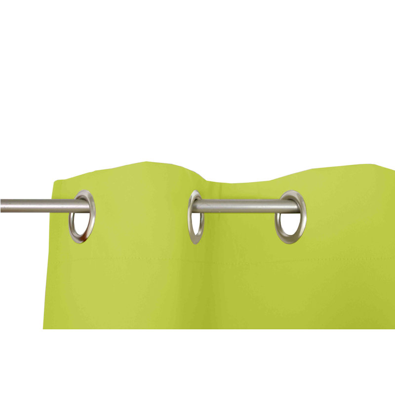 Torquay Semi Sheer Curtain Pair, 145cm Width x 220cm Drop, Lime