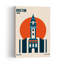Brixton Clock Tower London Abstract Contemporary Architecture City Wall Art Print-1488071256