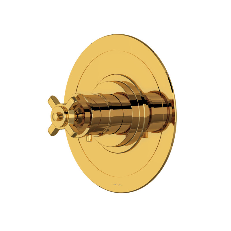 Armstrong 3/4" Thermostatic Trim Without Volume Control, Unlacquered Brass
