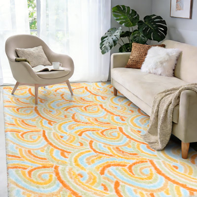 Non-Slip Cute Fluffy Shag Area Rug