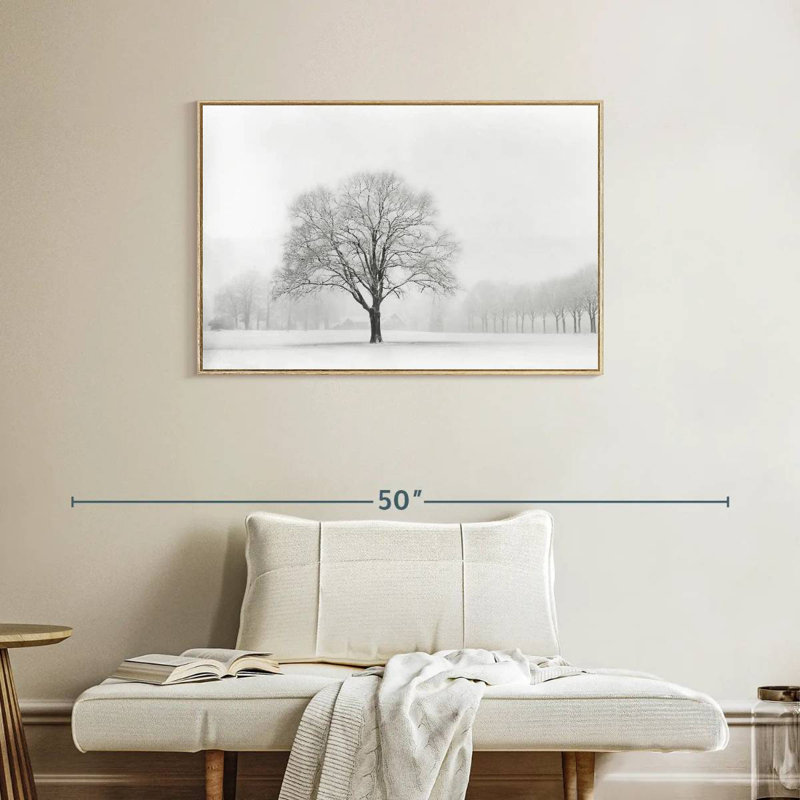 Debout seul, Cadre flottant en bois naturel, 37 po x 25 po