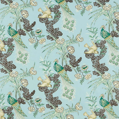 Tissu paon Schumacher x Miles Redd