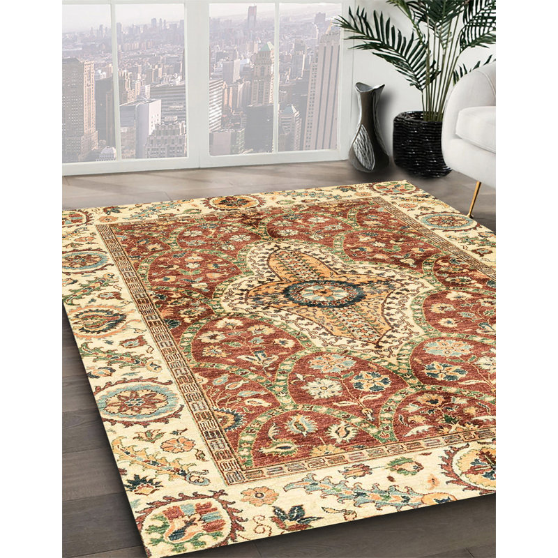 Tapis abstrait moderne 3165, Carré 4 pi