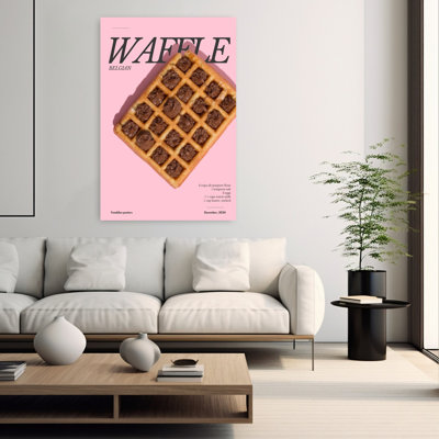 Art mural contemporain Sweet Sweet Waffle