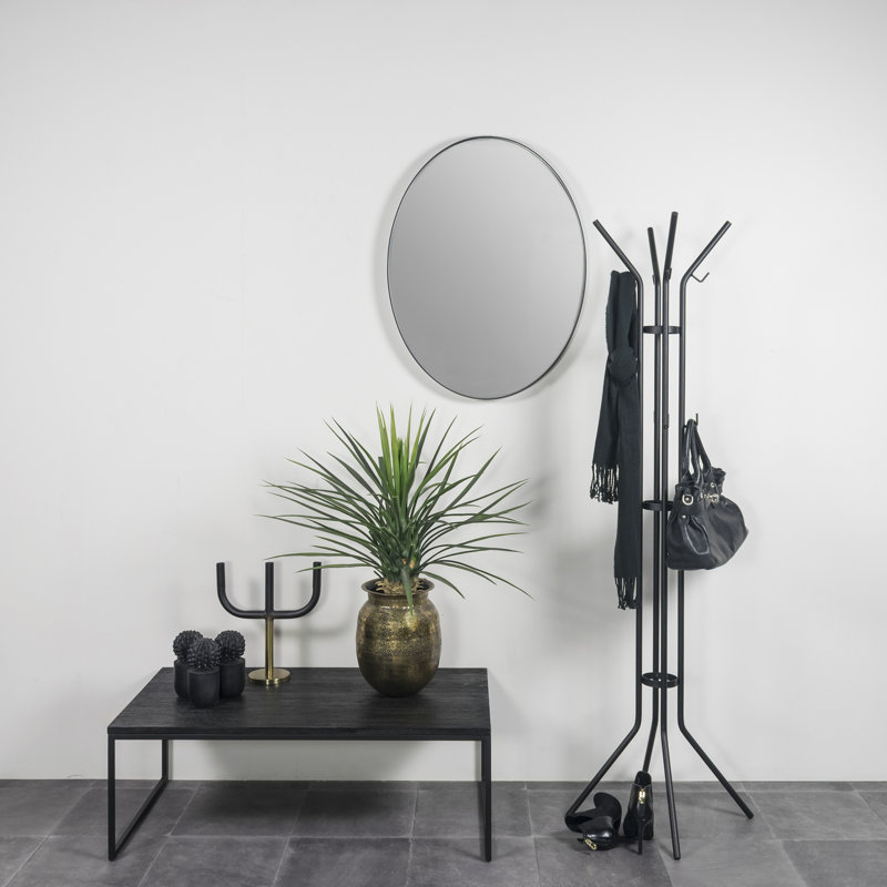 Jessy Freestanding 12 - Hook Coat Rack, Black
