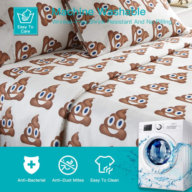 Colstrip Microfiber Fitted Sheet, Twin Sheet Set + Fitted Sheet + 1 Pillowcase